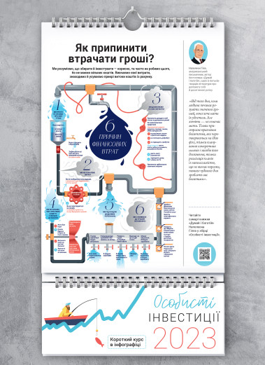 Розумний настінний календар на 2023 рік «Особисті інвестиції» (українською мовою) Розумний настінний календар на 2023 рік «Особисті інвестиції» (українською мовою)